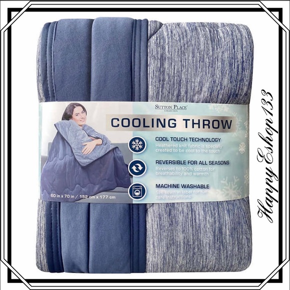 Sutton Place Cooling Throw, Reversible to Cotton - Picture 5 of 5